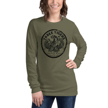 Load image into Gallery viewer, Three Tigers Oval Unisex Long Sleeve