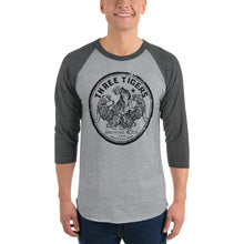 Load image into Gallery viewer, Three Tiger Oval 3/4 Sleeve Raglan Shirt