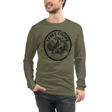 Load image into Gallery viewer, Three Tigers Oval Unisex Long Sleeve
